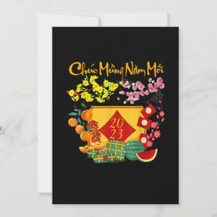 Vietnamese Lunar New Year - Tet 2023 Decoration Li Save The Date