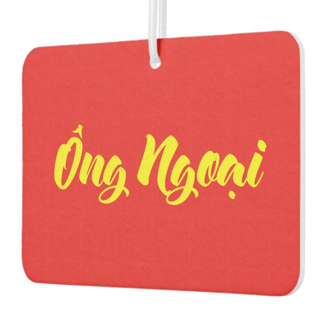 Vietnamese (Maternal) Grandfather - Ông Ngoại Car Air Freshener (Left)