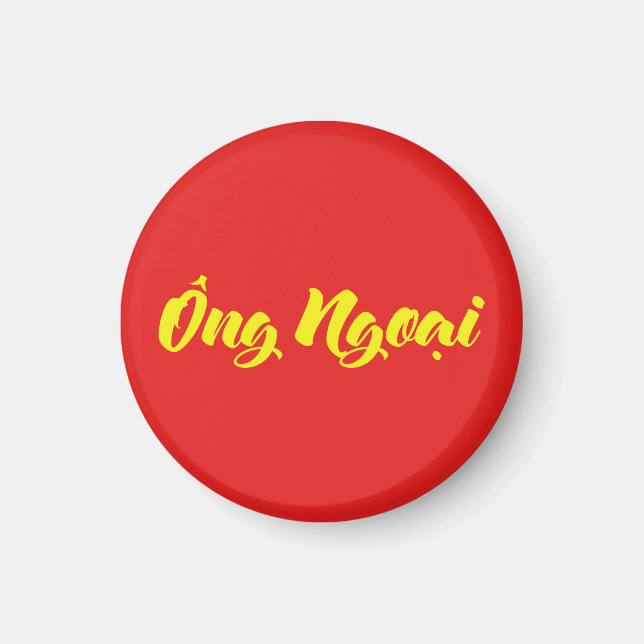 Vietnamese (Maternal) Grandfather - Ông Ngoại Magnet (Front)