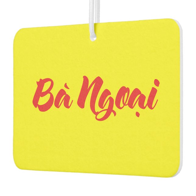 Vietnamese (Maternal) Grandmother - Bà Ngoại Car Air Freshener (Left)