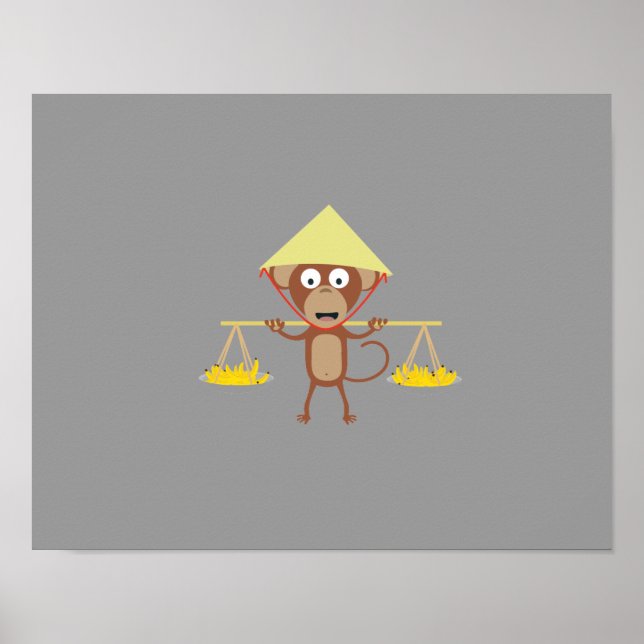 Vietnamese monkey poster (Front)