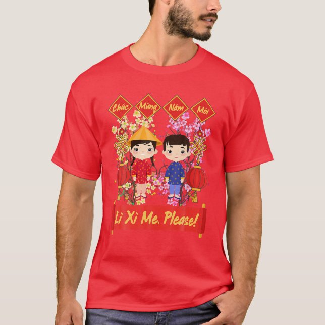 Vietnamese New Year Decorations | Tet 2022 Chuc Mu T-Shirt (Front)