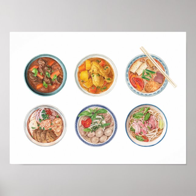 Vietnamese Noodles Poster (Front)