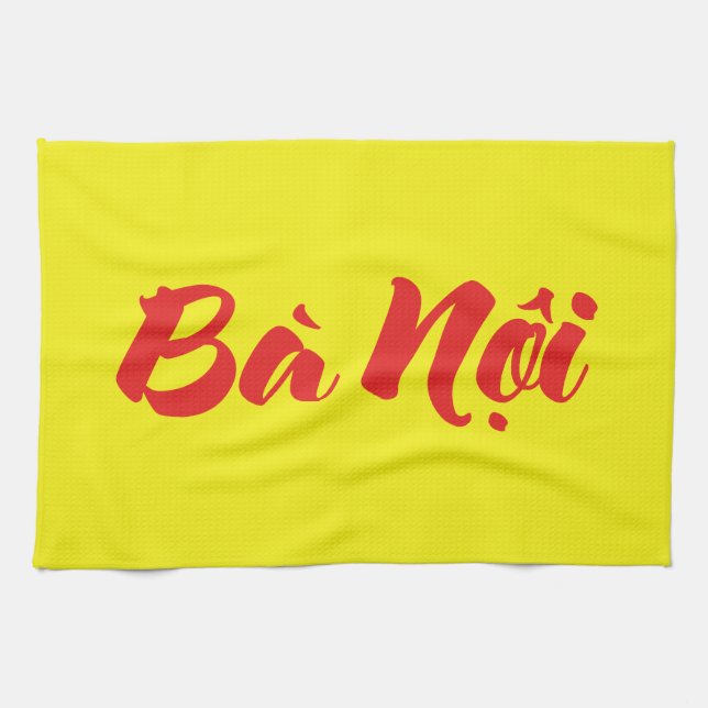 Vietnamese (Paternal) Grandmother - Bà Nội Tea Towel (Horizontal)