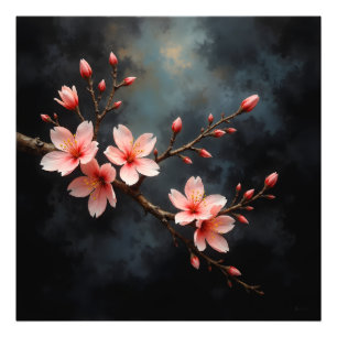 Vietnamese Peach Blossom Art Photo Print