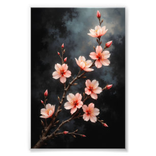 Vietnamese Peach Blossom Art Photo Print