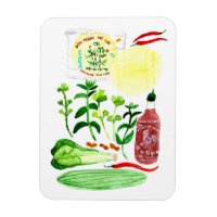 Vietnamese Rice Paper Rolls Recipe Watercolor