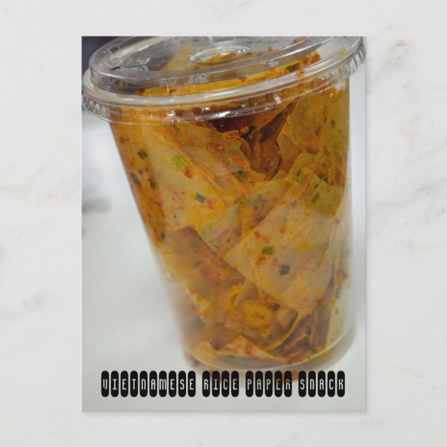 Vietnamese Rice Paper Snack Postcard (Front)