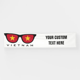 Vietnamese Shades custom text & colour banner