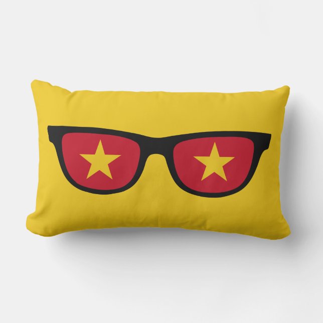 Vietnamese Shades custom throw pillows (Front)