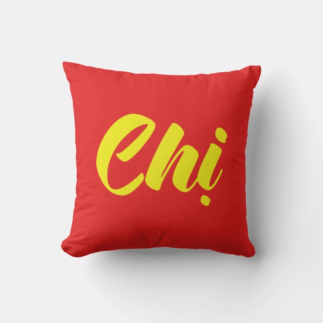 Vietnamese Sister - Chị ~ Tiếng Việt Language Cushion (Front)