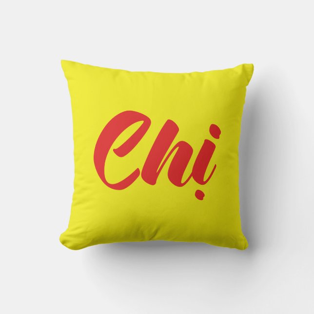 Vietnamese Sister - Chị ~ Tiếng Việt Language Cushion (Front)