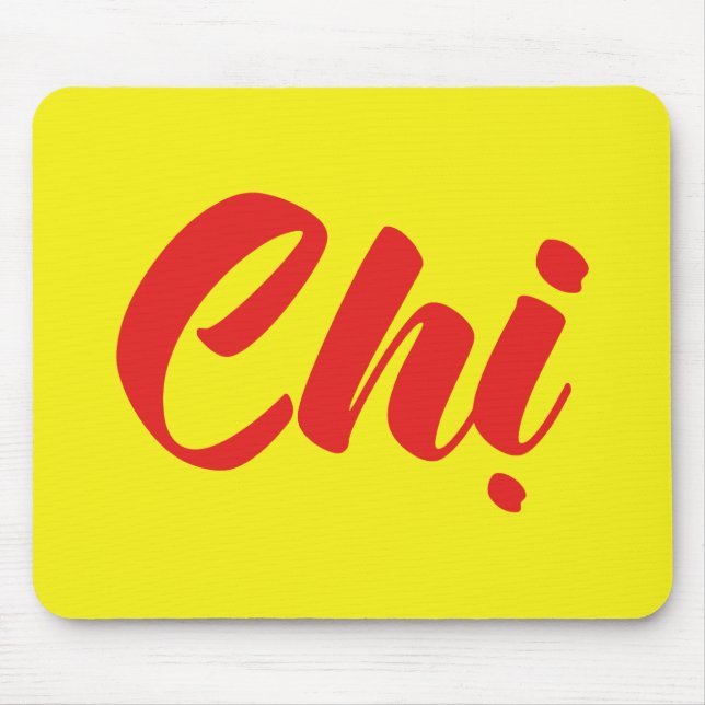 Vietnamese Sister - Chị ~ Tiếng Việt Language Mouse Pad (Front)