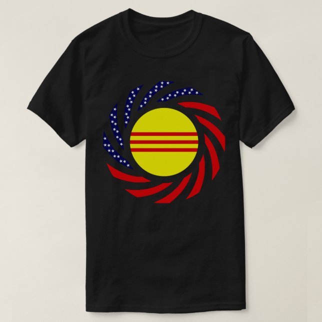 Vietnamese South American Multinational Patriot Fl T-Shirt (Design Front)