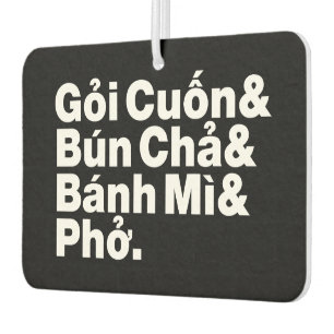 Vietnamese Street Food Car Air Freshener