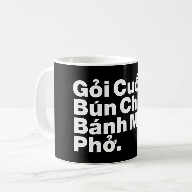 Vietnamese Street Food Coffee Mug (Front Left)