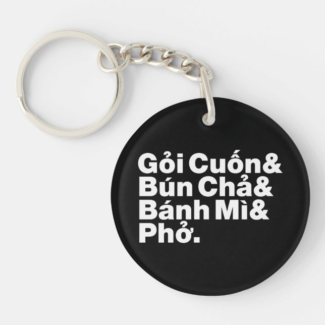 Vietnamese Street Food Key Ring (Front)