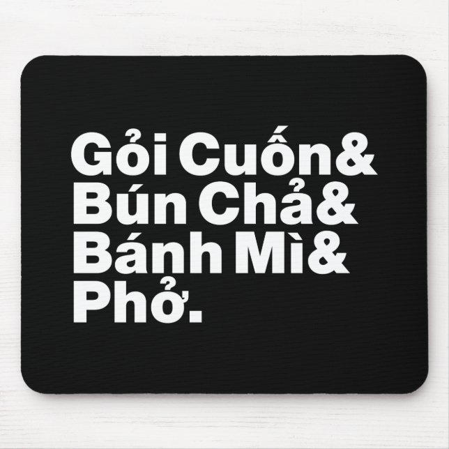 Vietnamese Street Food Mouse Pad (Front)