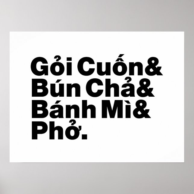 Vietnamese Street Food Poster (Front)