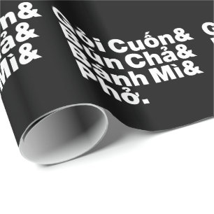 Vietnamese Street Food Wrapping Paper