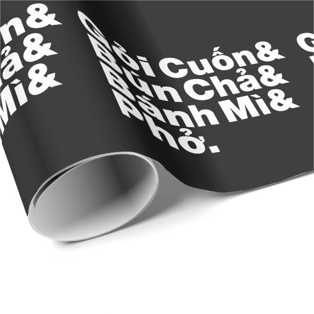 Vietnamese Street Food Wrapping Paper (Roll Corner)