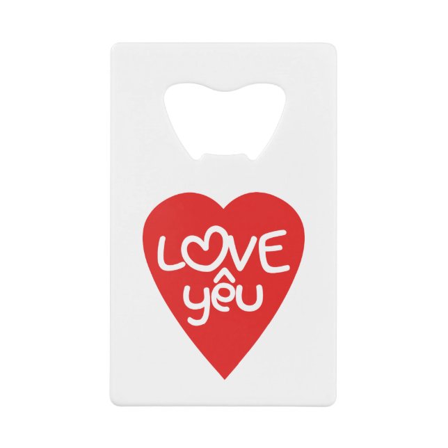 Vietnamese Valentine ♥ Love Yêu ♥ Asian Wordplay (Front)