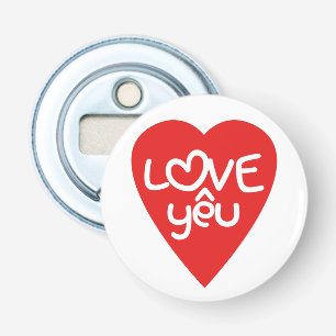 Vietnamese Valentine ♥ Love Yêu ♥ Asian Wordplay Bottle Opener