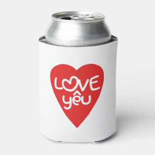 Vietnamese Valentine ♥ Love Yêu ♥ Asian Wordplay Can Cooler