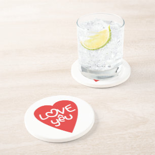 Vietnamese Valentine ♥ Love Yêu ♥ Asian Wordplay Coaster