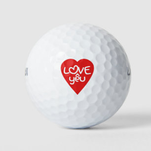 Vietnamese Valentine ♥ Love Yêu ♥ Asian Wordplay Golf Balls