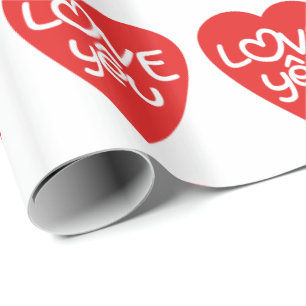 Vietnamese Valentine ♥ Love Yêu ♥ Asian Wordplay Wrapping Paper