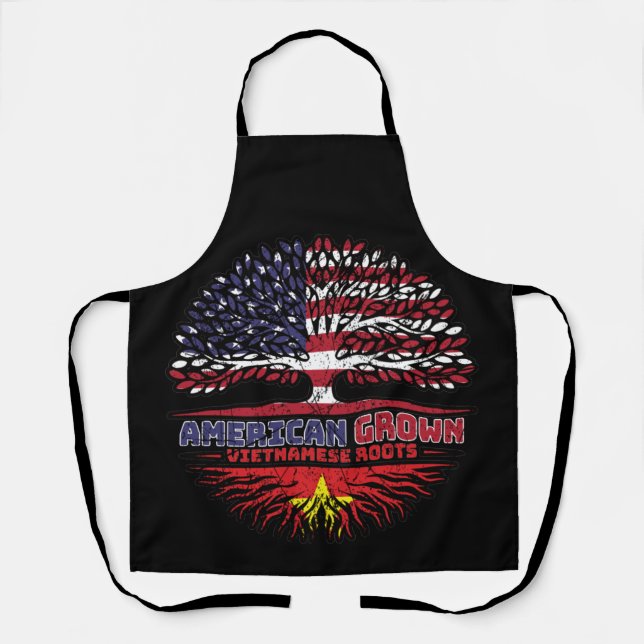 Vietnamese Vietnam US American USA United States Apron (Front)