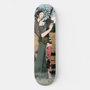 Vietnamese woman skateboard