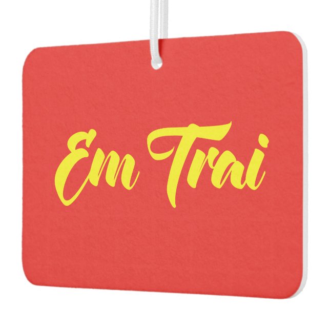 Vietnamese (Young) Brother - Em Trai ~ Tiếng Việt Car Air Freshener (Left)