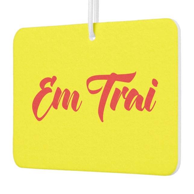 Vietnamese (Young) Brother - Em Trai ~ Tiếng Việt Car Air Freshener (Left)