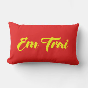 Vietnamese (Young) Brother - Em Trai ~ Tiếng Việt Lumbar Cushion