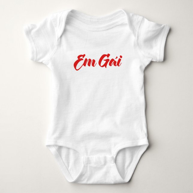 Vietnamese (Young) Sister - Em Gái ~ Tiếng Việt Baby Bodysuit (Front)