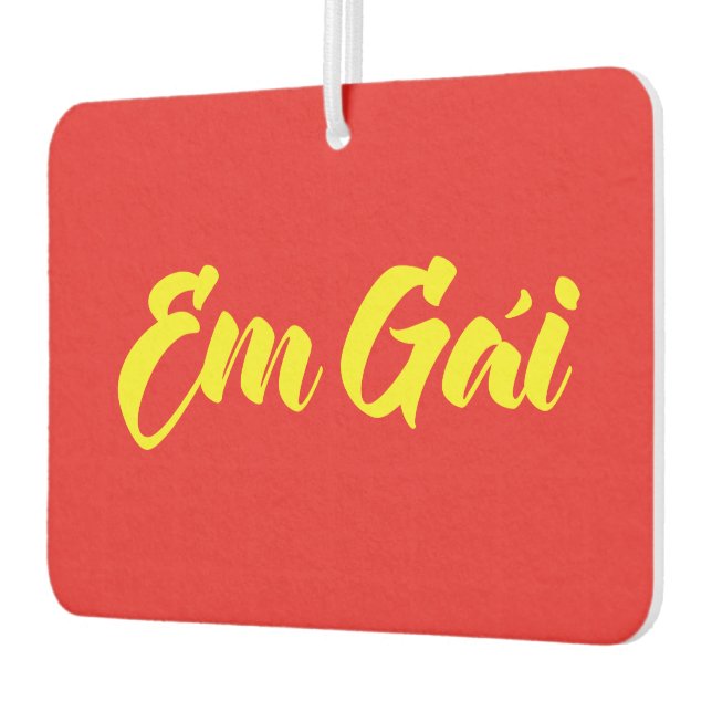 Vietnamese (Young) Sister - Em Gái ~ Tiếng Việt Car Air Freshener (Left)