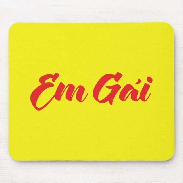 Vietnamese (Young) Sister - Em Gái ~ Tiếng Việt Mouse Pad (Front)