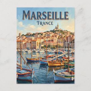 Vieux Port Marseille France Postcard