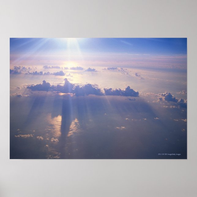 View above dense cloud poster (Front)