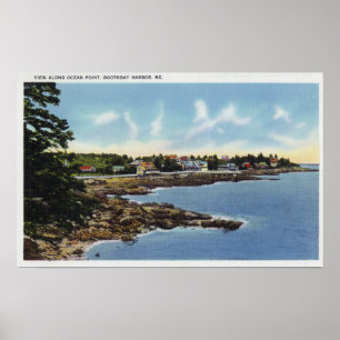 View Along Ocean Point, Homes by the Sea Poster