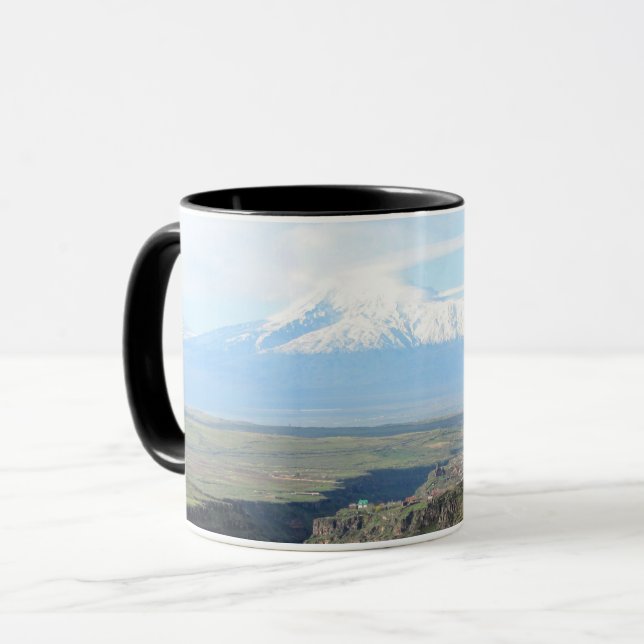 View at mountain Ararat from Armenian side Mug (Front Left)