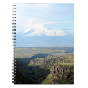 View at mountain Ararat from Armenian side Notebook