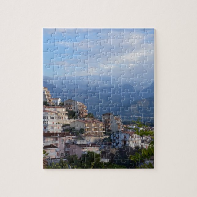 View From A Calabrian Hill Town Jigsaw Puzzle (Vertical)