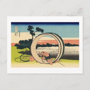 View from a Field in Owari Province Postcard