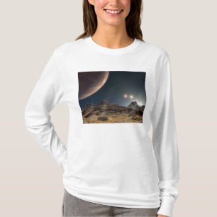 View from a hypothetical moon in orbit T-Shirt