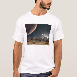 View from a hypothetical moon in orbit T-Shirt