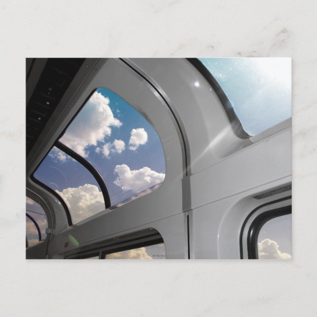View from a Lounge Car (Postcard) Postcard (Front)