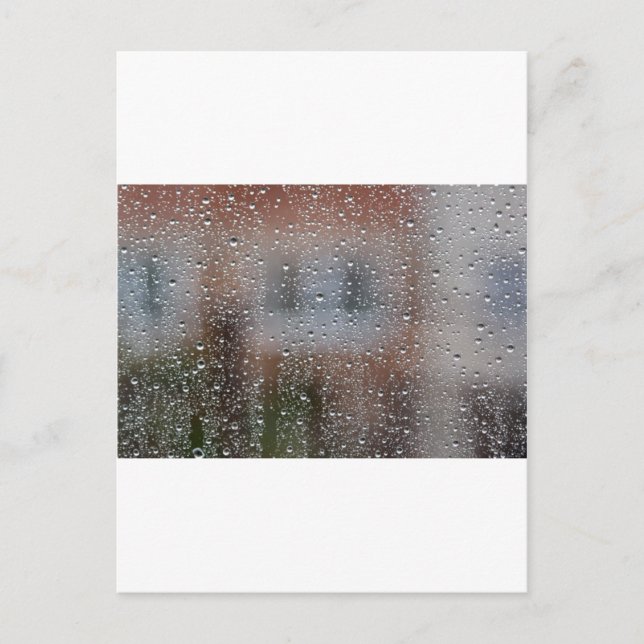 View From a Wet Window Postcard (Front)